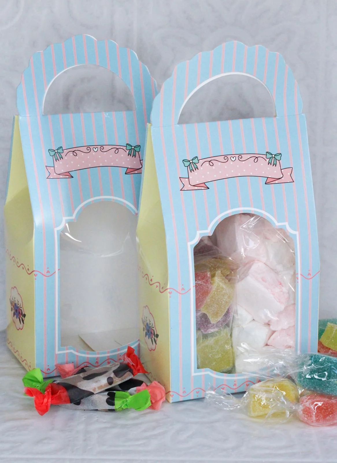 CHOCOLATES, COOKIES, CANDIES BAG-BOX - BLUE (Pack of 8) - Image 6