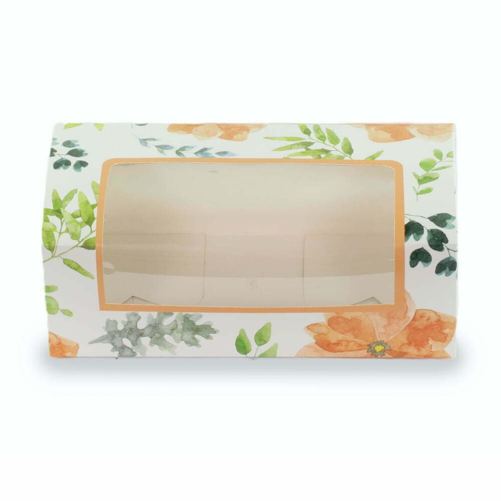 LOAF CAKE / COOKIE BOX - PEACH FLORAL - Image 3