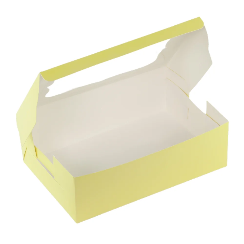 CUPCAKE BOX FOR 6 - YELLOW FLORAL (9.25x6.25x3) (Pack of 8) - Image 6