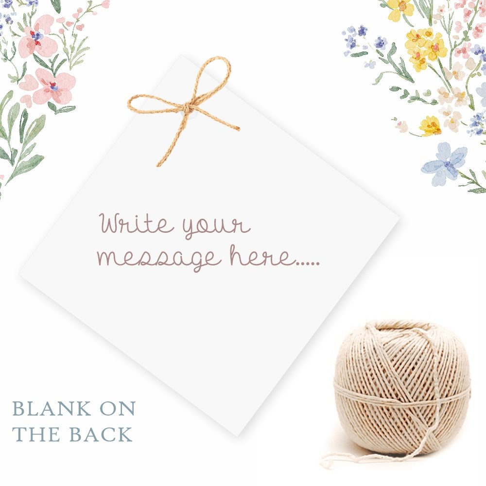 Floral "Thank You for Celebrating with Us" Gift Tags – Pack of 50 + Jute String - Image 3
