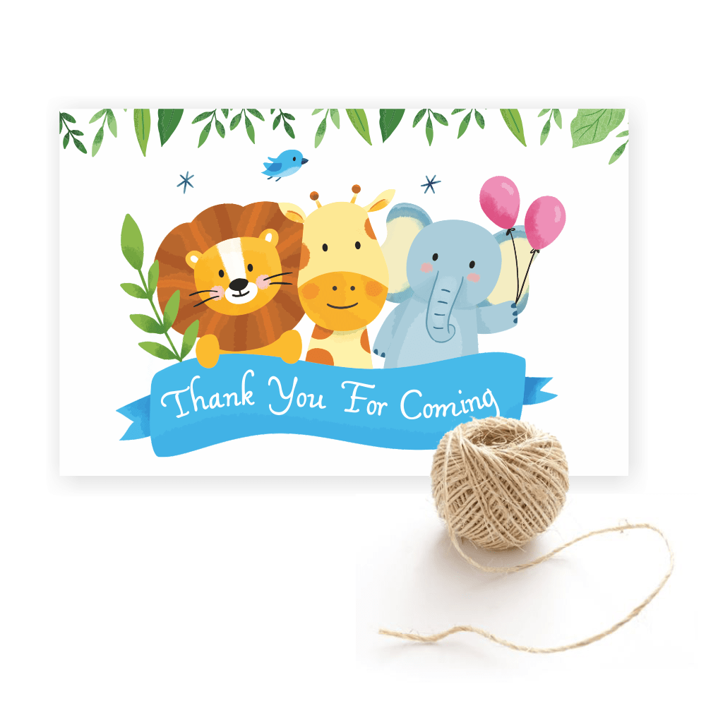 Thank You for Coming - Animals Theme - 25 Tags