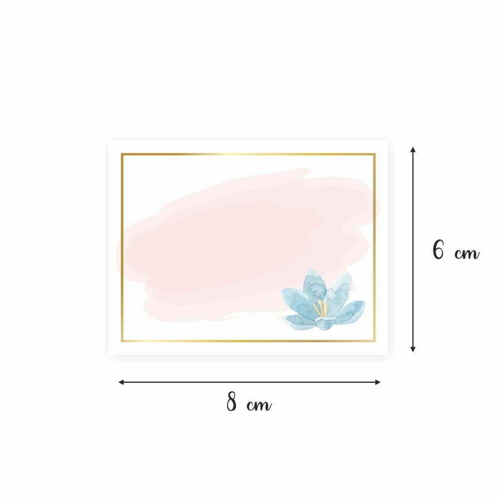 Write Your Own Message! – Pink Water Colour – 40 Thick Gift Card Tags - Image 3