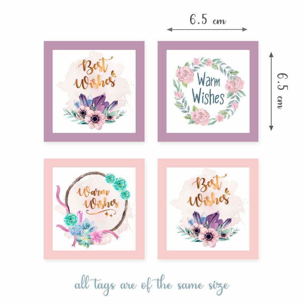 Warm Wishes - Best Wishes - 100 Gift Tags Pack - Image 2