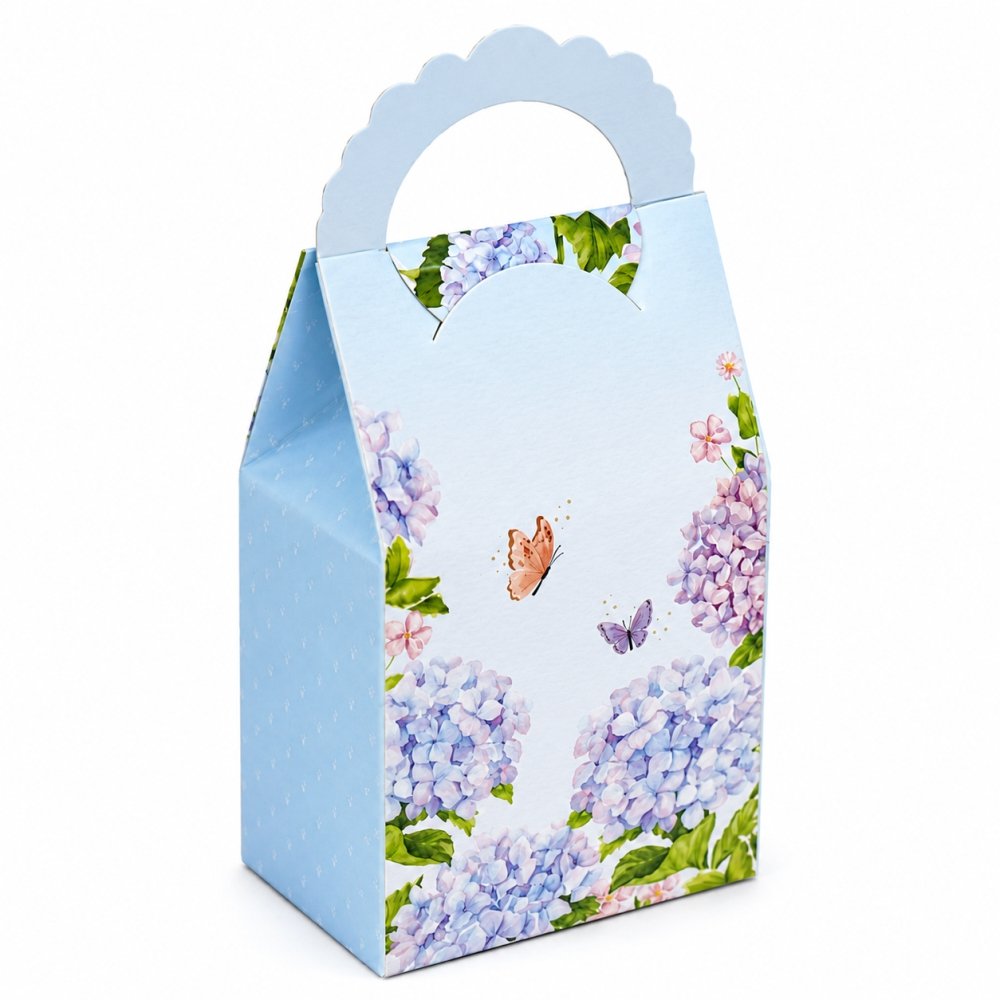 Chocolates, Cookies, Candies Bag-Box - Blue Hydrangea Floral (Pack of 8) - Image 5