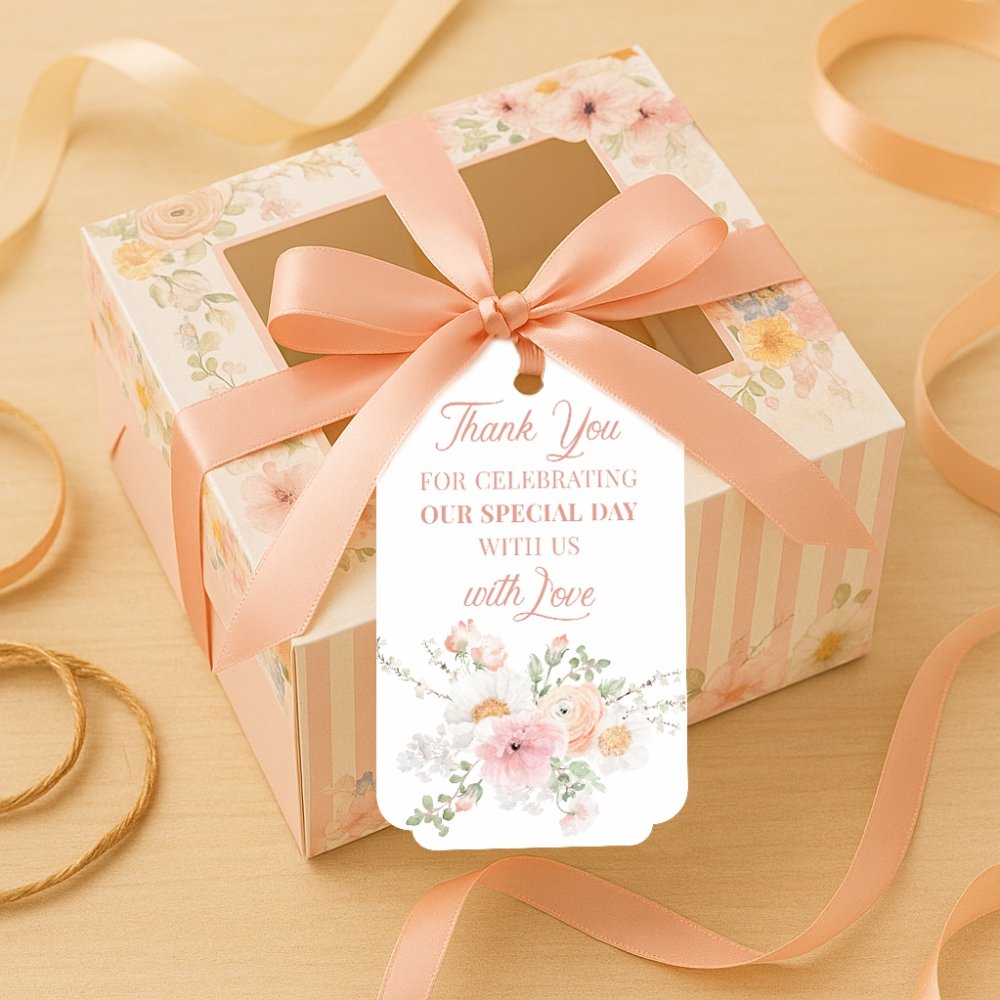 Thank You for Celebrating with Us – Pack of 50 Gift Tags + Jute String - Image 3