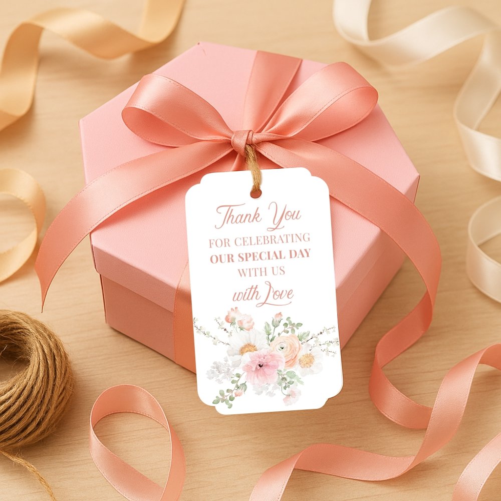 Thank You for Celebrating with Us – Pack of 50 Gift Tags + Jute String - Image 2