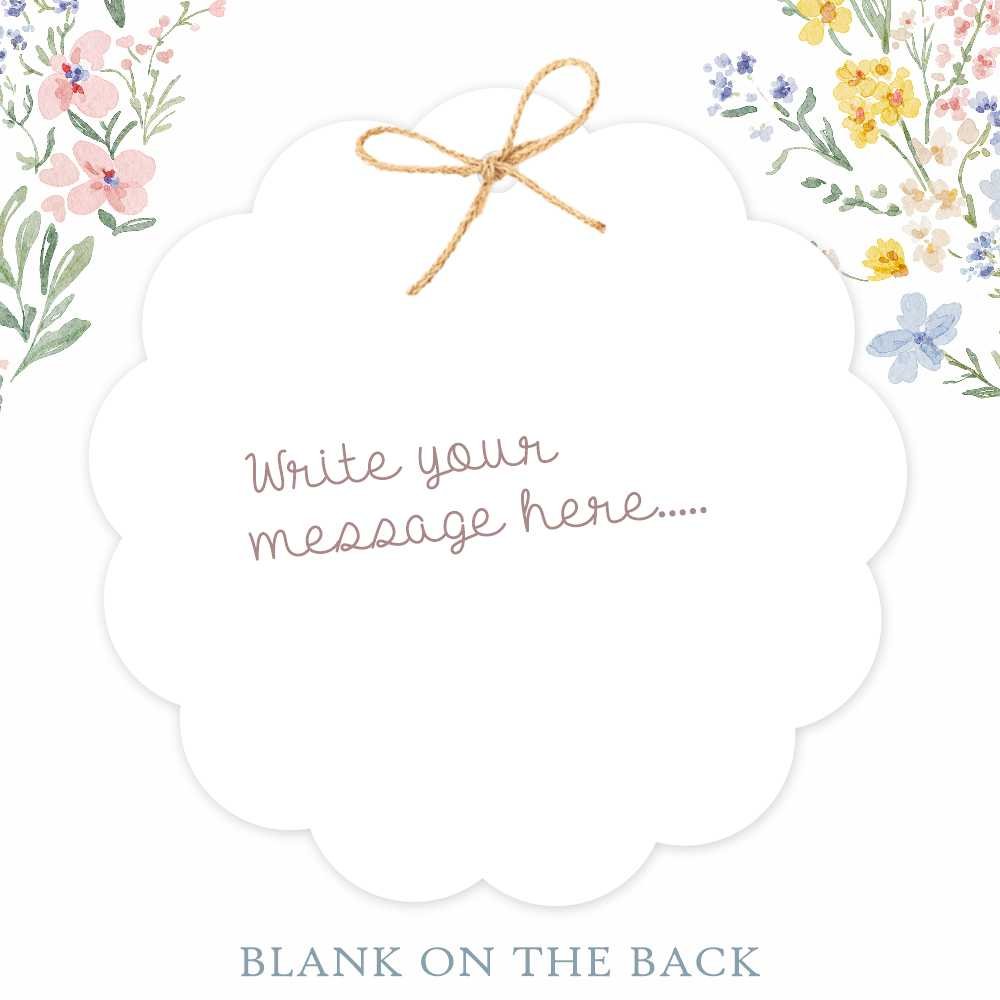 Merry Christmas - Watercolor Wreath - Round Gift Tags - Pack of 50 - Image 2