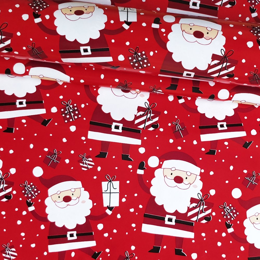 Christmas - Santa Claus - Red - 25 Wrapping Paper Sheets and Tags - Image 2