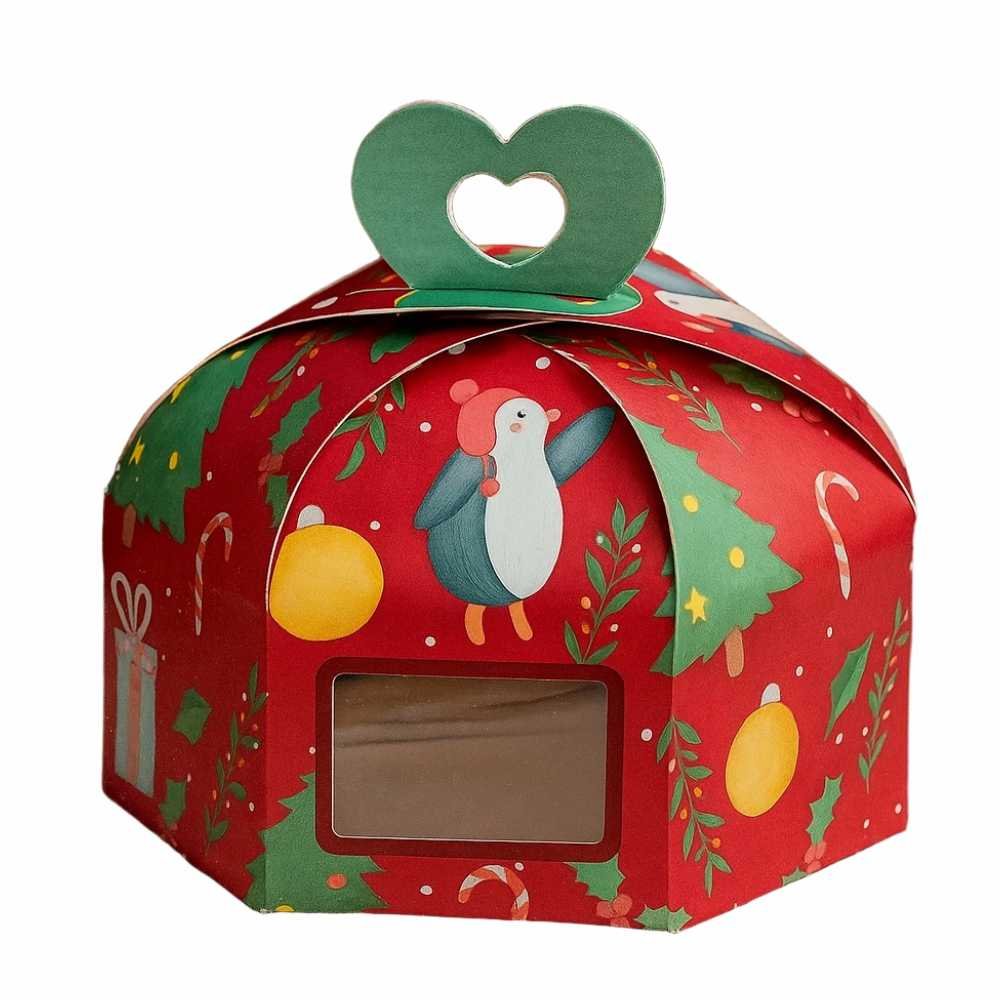 Christmas Hamper Box / Half Kg Fruit Cake / Plum Cake Box (Pack of 8) - Image 5