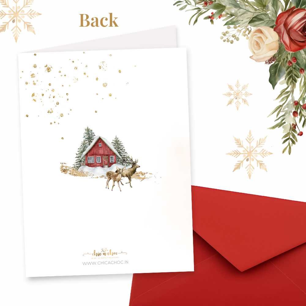 Merry Christmas Greeting Cards (4x6 Inch) with Red Envelopes (Pack of 10) - Image 3