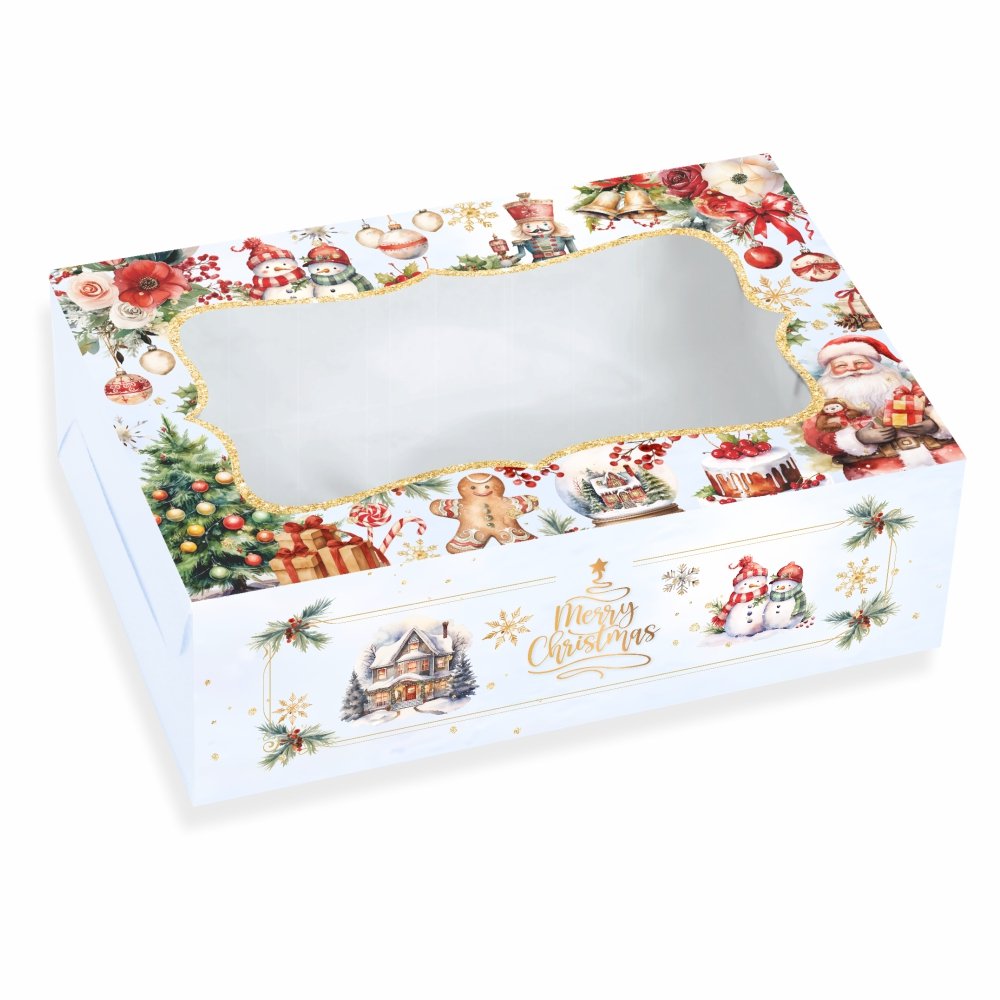 Brownies / Loafs / Pastries / Treats – Snowy Christmas Magic Gift Box (Pack of 8) - Image 4