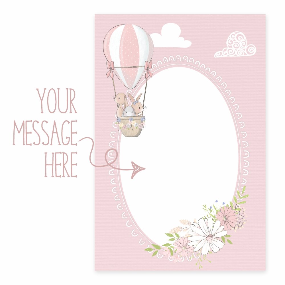 Customized Baby Ceremony / Birthday Tags (Pink) - Pack of 72