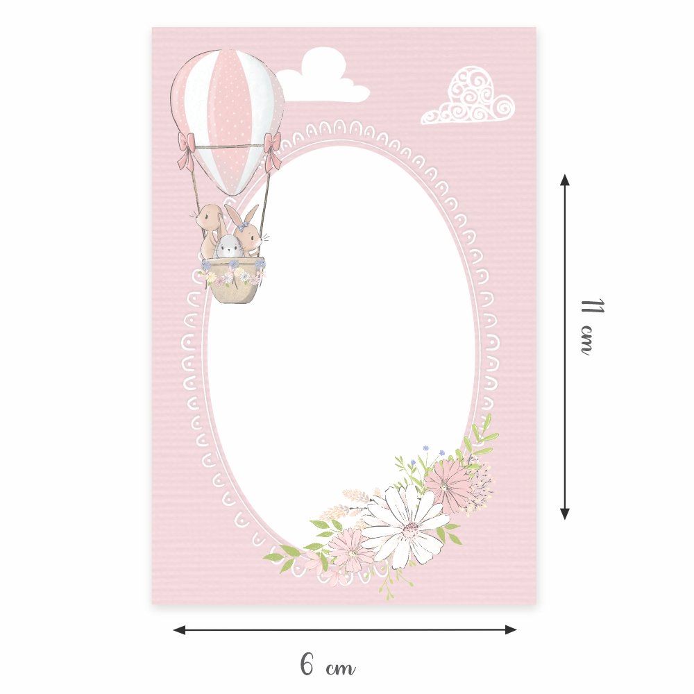 Customized Baby Ceremony / Birthday Tags (Pink) - Pack of 72 - Image 3
