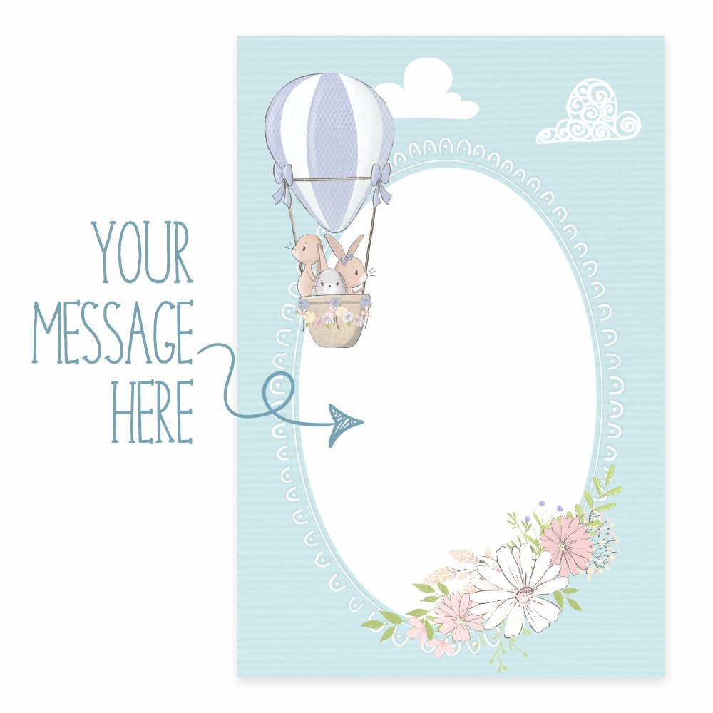 Customized Baby Ceremony / Birthday Tags (Blue) - Pack of 72