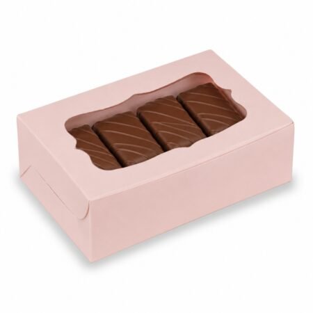 Cake Slice / 4-6 PASTRY / Bakery Items Box – Pink Pastel (Pack of 8)